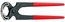 KNIPEX obcęgi do gwoździ fosforanowane, czarne, rękojeści powlekane 50 01 180