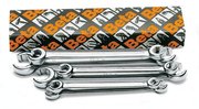 BETA Kpl. kluczy oczkowych półotwartych dwustronnych 8-22mm, 6szt.