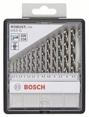 13-częściowy zestaw wierteł do metalu HSS-G Robust Line, 135&deg;