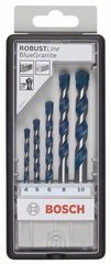 5-częściowy zestaw wierteł do betonu Robust Line Blue Granite