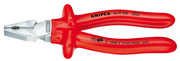 KNIPEX szczypce uniwersalne chromowane o zwiększonym przełożeniu izolowane 02 07
