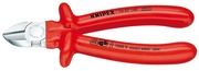 Knipex szczypce tnące boczne, rękojeści izolowane zanurzeniowo 70 07 160
