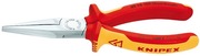KNIPEX szczypce płaskie wydłużone chromowane, rękojeści izolowane VDE 30 16 160