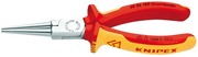 KNIPEX szczypce płaskie wydłużone, izolowane VDE, szczęki okrągłe 30 36 160