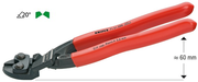 KNIPEX przegubowe szczypce tnące cobolt główka zakrzywiona 20&deg; 71 21 200