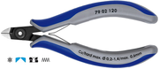 Knipex precyzyjne szczypce tnące boczne dla elektroników 79 02 120
