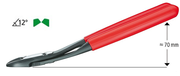 Knipex szczypce tnące boczne o zwiększonym przełożeniu 74 21 250