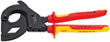Knipex nożyce zapadkowe do kabli zbrojonych drutem stalowym 95 36 315 A